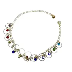 GENERICO - Tobillera acero inox Shield Murano Mujer