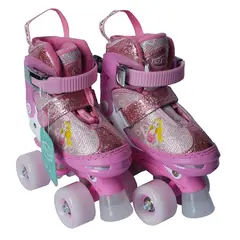 OKA - Patines 4 Ruedas Regulable, luces LED Princesa Small (30-33)