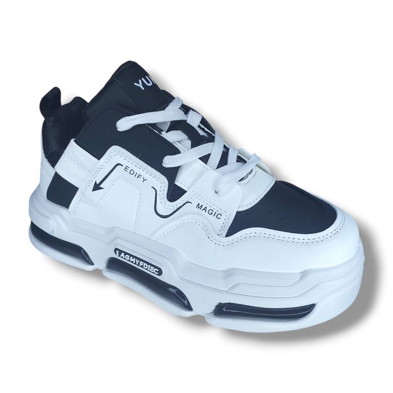 ZAPATILLA PARA HOMBRE YUMI MAGIC BLANCO NEGRO - N102