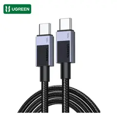 UGREEN - Cable Tipo C a Type C Trenzado 100W Carga Rápida Comparte Datos 480 Mbps 2 Metros
