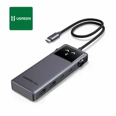 UGREEN - Adaptador Type C 6 en 1 1xHDMI 2xUSB-C 2xUSB-A Cargador de corriente 100W