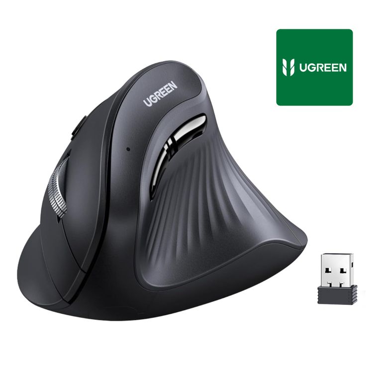 Mouse Vertical Inalambrico 4000dpi 5 Botones Ergonomico