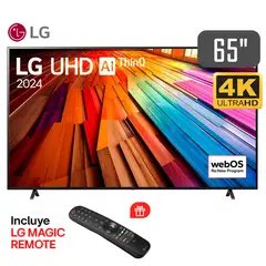 LG - Televisor LED 65 UHD 4K ThinQ AI I 65UT8050PSB