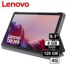 LENOVO - Tablet Tab M9 TB310XU 128GB 4GB RAM 9 + Folio Case 4G LTE