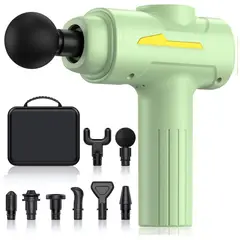 OEM - Pistola de Masaje Profesional 55W - 6 Velocidades, 8 Cabezales