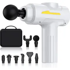 OEM - Pistola de Masaje Profesional 55W - 6 Velocidades, 8 Cabezales