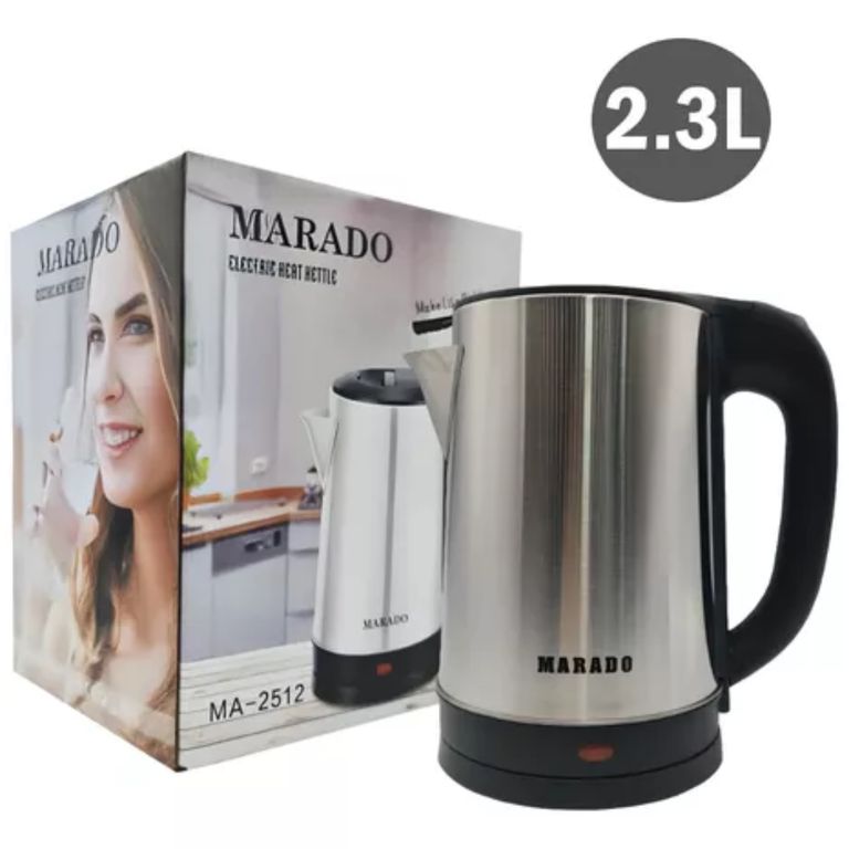 Hervidor Eléctrico de Acero Jarra De Agua 2.3 Litros Acero Inoxidable