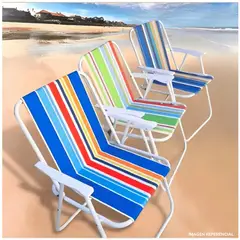 INSPIRA - Silla de Playa Camping Plegable Terraza ALEATORIO