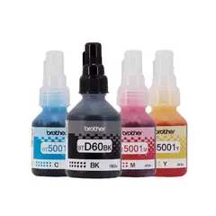 BROTHER - KIT de 4 Tintas Btd60bk / Bt5001c / Bt5001m / Bt5001y