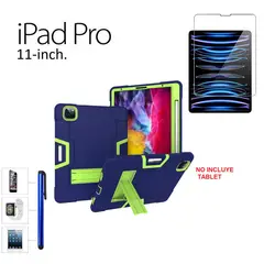 GENERICO - Funda Armor + Mica + Lapiz para iPad Pro 11 de 4ta/3era/2da AntiGolpes
