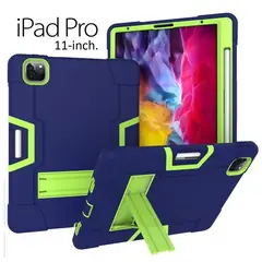 GENERICO - Funda Armor para iPad Pro 11 4ta/3era/2da Case Porta Pencil Anti-Shock