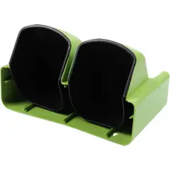 GENERICO - MACETERO DOBLE DE PARED PLÁSTICO RESISTENTE VERDE