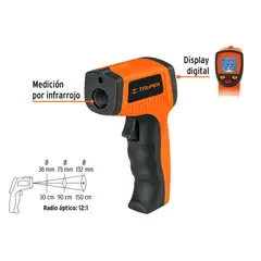 TRUPER - Medidor de Temperatura Infrarrojo de -50°C a 500°C