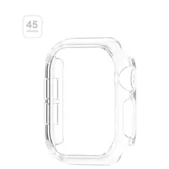 GENERICO - Protector de Pantalla Bumper para Apple Watch 45 mm - Transparente