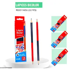 GENERICO - Lápiz Bicolor Caja X 12 Und