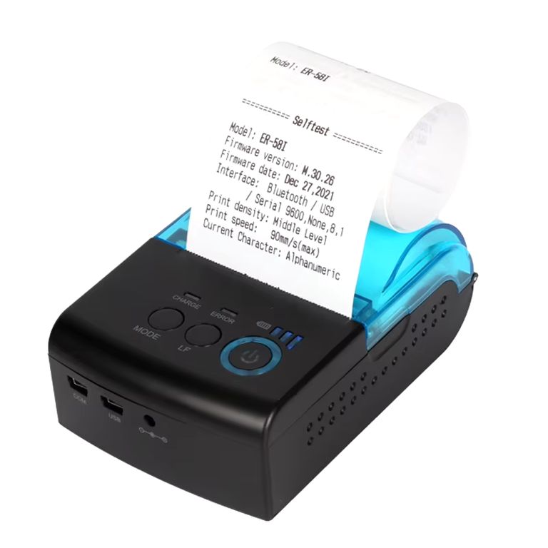 Impresora térmica portátil 57mm 58mm USB Bluetooth WIFI imprime yape ER-58I