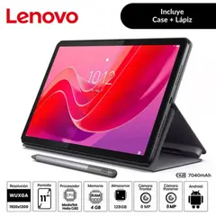 LENOVO - Tablet TAB M11 11" 4GB 128GB Android 13 TB330FU + Lapiz