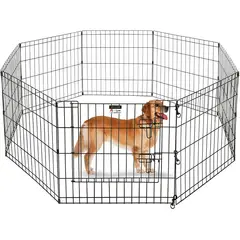 GENERICO - Cerco Corral 8 hojas Para Mascotas y Perros 80x60cm