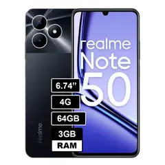 REALME - Celular Note 50 64GB 3GB NEGRO