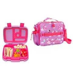 BENTGO - Set Lonchera y Porta Lonchera Kids - Haditas