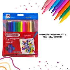 GENERICO - Set de Plumones Delgados