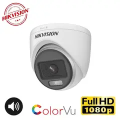 HIKVISION - Cámara Domo FullHD Color VU con AUDIO