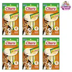 INABA - Churu para PERROS snack cremoso de POLLO PACK 6