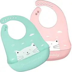 HUDSON - Babero Bebé Niña pack x3