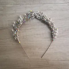 ANADE HANDMADE - TIARA DIADEMA TOCADO NOVIA QUINCEAÑERA INVITADA