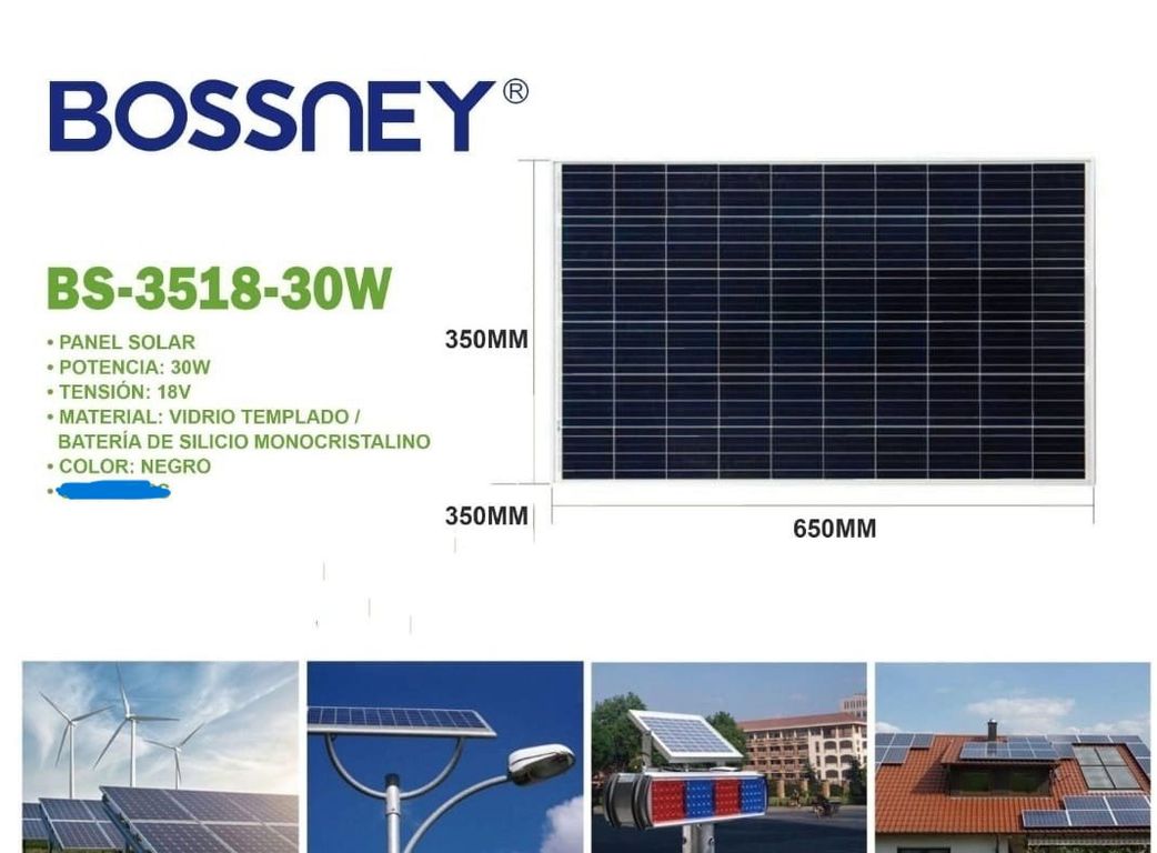 Panel Solar 20w 18v Monocristalino
