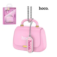 HOCO - Audífonos Inalámbricos con Estuche Tipo Cartera - Rosado
