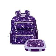 BENTGO - Set Lonchera y Mochila Escolar Kids - Unicornio