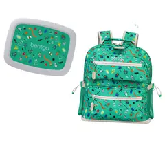 BENTGO - Set Lonchera y Mochila Escolar Kids - Bugs