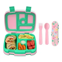 BENTGO - Lonchera y Set de Cubiertos - Tropical