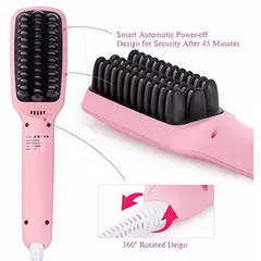 GENERICO - Peine cepillo laceador alisador electrico 2 en 1