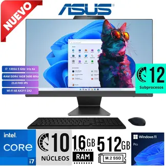 HP - All-in-One ASUS A3402WVAK-BPC0850 23.8 FHD i7-1355U RAM 16GB SSD 512GB W11 PRO