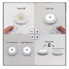 GENERICO - Foco Led Inalámbrico Con Control Remoto 1 pieza