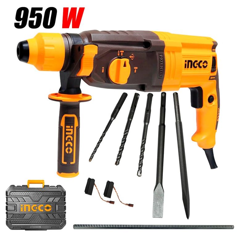 ROTOMARTILLO SDS-PLUS PROFESIONAL INGCO RGH9528 950W 25J 28MM 3KG