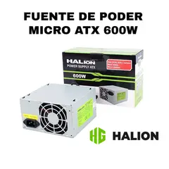 HALION - FUENTE DE PODER MICRO ATX 600W