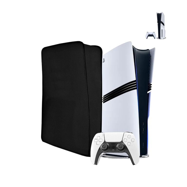 Funda Protector Antipolvo Negro Compatible Ps5 Pro