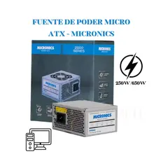 MICRONICS - FUENTE DE PODER MICRO ATX SX 250W650W -