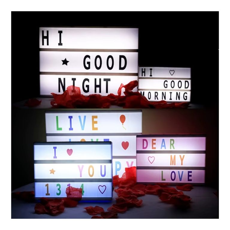 PIZARRA LED CON LETRAS LETRERO LUMINOSO PERSONALIZABLE