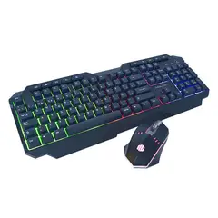 HALION - KIT GAMER TECLADO Y MOUSE SPARTAN HA-808C LED