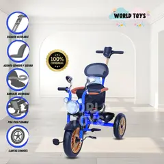 KIDS - Triciclo Giratorio con reflector «CHOPPER LT» Blue