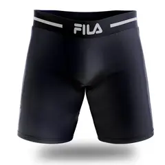 FILA - Bóxer Largo Pretina Ancha Azul Marino