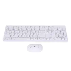 HALION - KIT TECLADO Y MOUSE INALABRICO HA-K652C WHITE