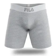 FILA - Bóxer Largo Pretina Ancha Plomo