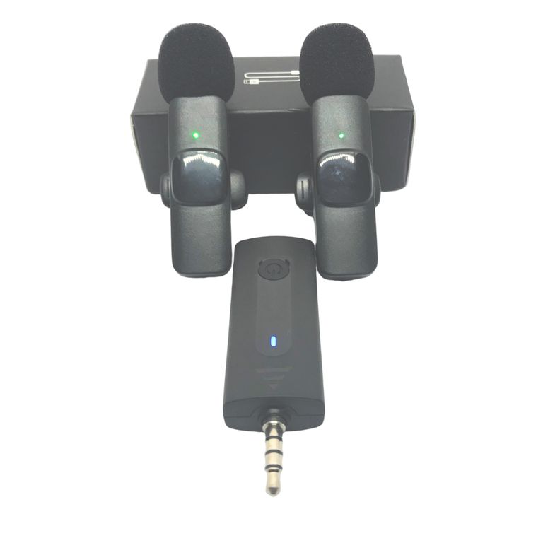 Microfono Solapero Inalambrico x2 Aux Pc Parlante k35