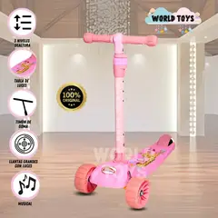 FIRST TOY - Scooter para Niños «JIRAFI» Pink