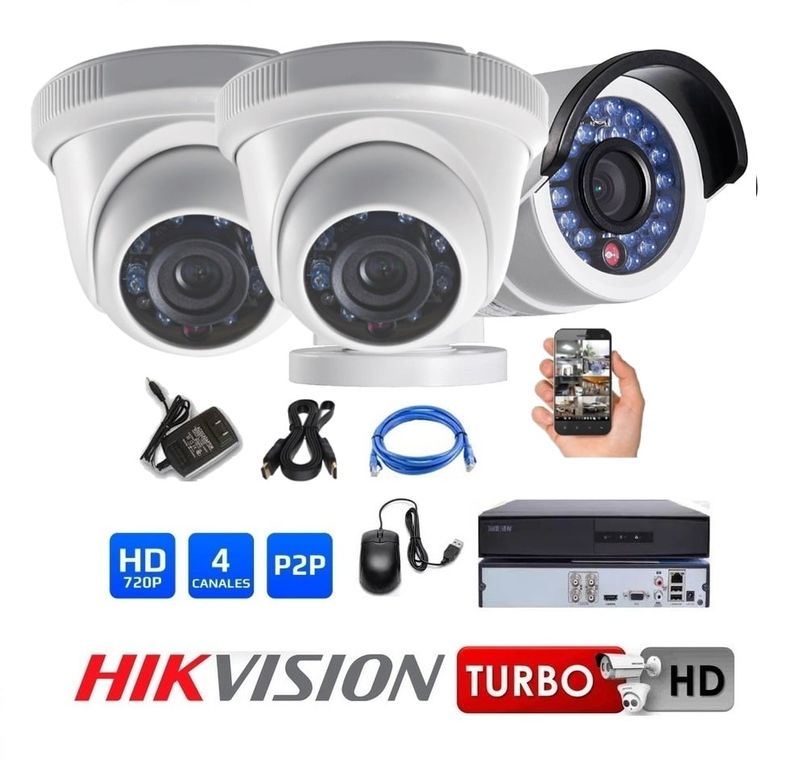 Kit 03 Cámaras Seguridad HD Combo Renovación
